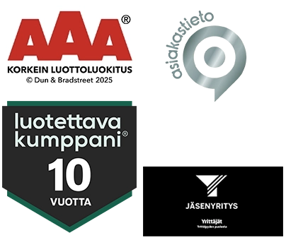 aaa luottoluokitus, yrittäjät logot, suomen vahvimmat sertifikaatit